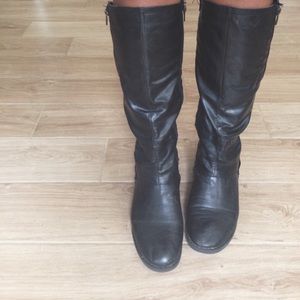 Tall black boots