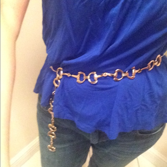 Gold chain belt. Style: Hermes. Small main image 4
