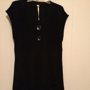 Uncle Frank black sweater dress, XL.