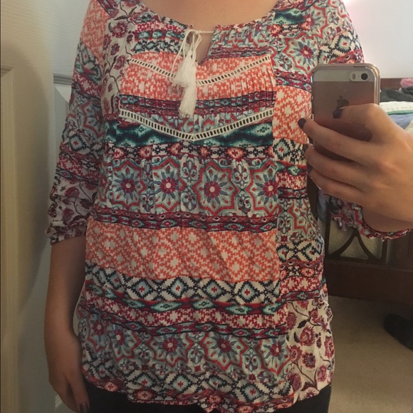 Pintuck peasant top - Picture 2 of 3