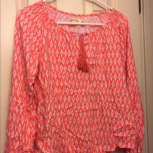 Long sleeve peasant top
