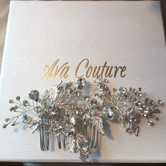 Genuine Crystal Hair Piece Comb