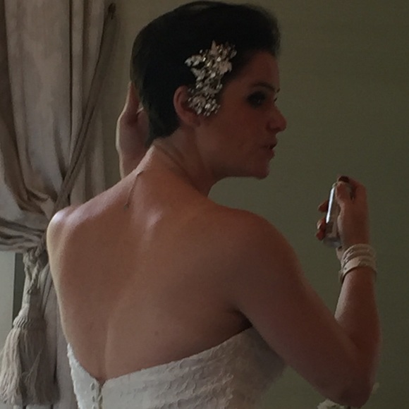 Genuine Crystal Hair Piece Comb