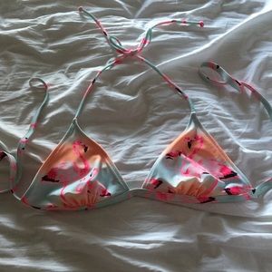Victoria's Secret PINK flamingo bikini top