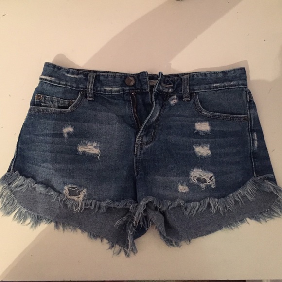 Free People Jean shorts