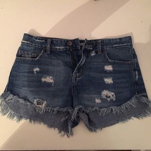Free People Jean shorts