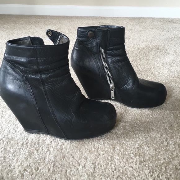 Rick Owens Wedge booties