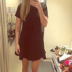 LBD Black Fit & Flare Top Shop Dress With Sleeves
