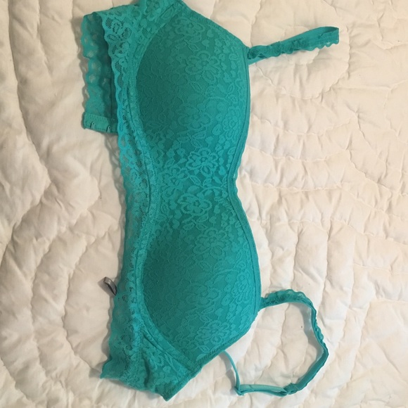Teal scoop lace bralette - Picture 1 of 4