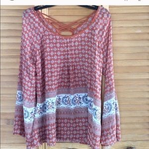 Bohemian Blu Pepper blouse