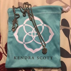 Kendra Scott Silver/Platinum Druzy Oliver
