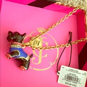 Juicy couture ASPCA Scottie charm necklace dog NIB