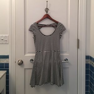Striped skater dress