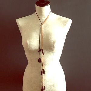 ✂️price cut ✂️ bohemian necklace, black and gold