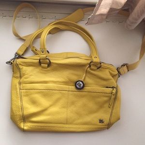 The SAK yellow leather handbag!