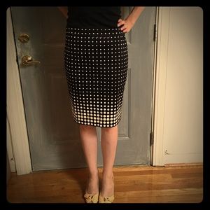 NWT J.Crew Polkadot Pencil Skirt