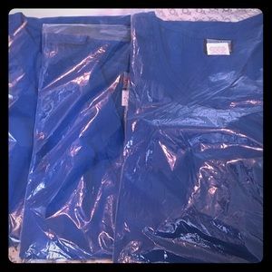 3 BRAND NEW Royal Blue Scrub Tops