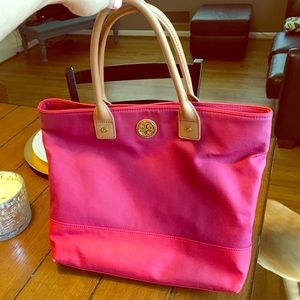 Tory Burch two tone pink purse