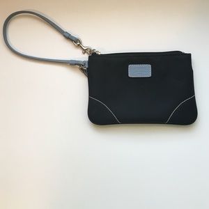 Black Nylon Coach Wristlet
