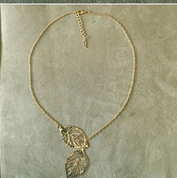 Leaf pendant necklace  Pendant gold & silver - Picture 3 of 3