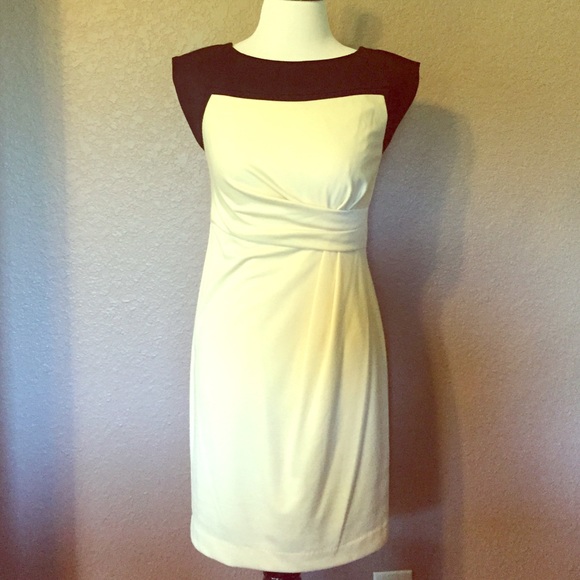 Ivory and black dress