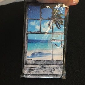 iPhone 6 Plus phone case/wallet - beach scene! 😎