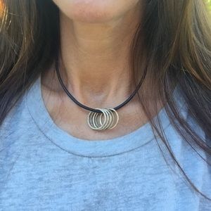 Silpada leather necklace