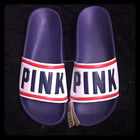 Victorias Secret Pink Slide On Sandals