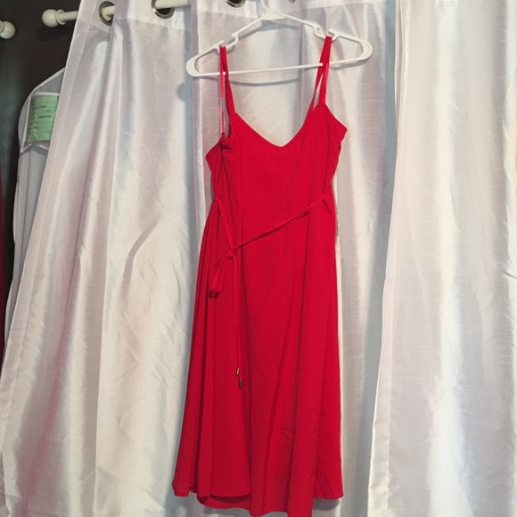 Red motherhood maternity dress