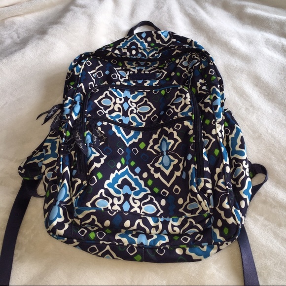 Vera Bradley Lighten Up Large Backpack in Ink Blue
