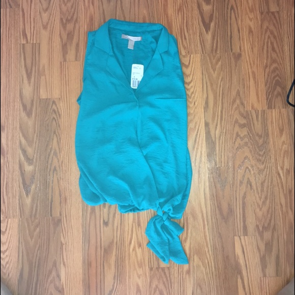 Green Sleeveless Top Sz S