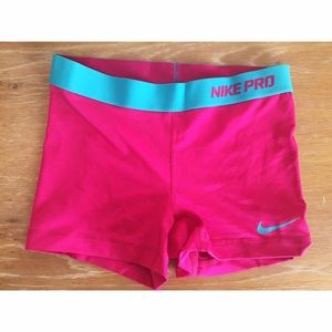 Nike pro 3" compression short - hot pink - small