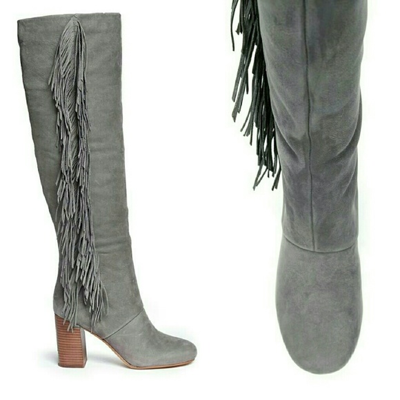 SOLD! Sam Edelman Over the Knee Fringe Boot - Picture 3 of 4