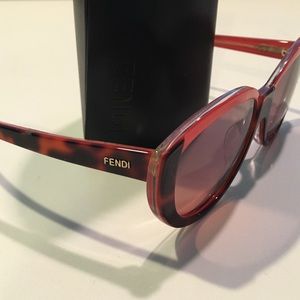 Fendi pink & tortoise sunglasses