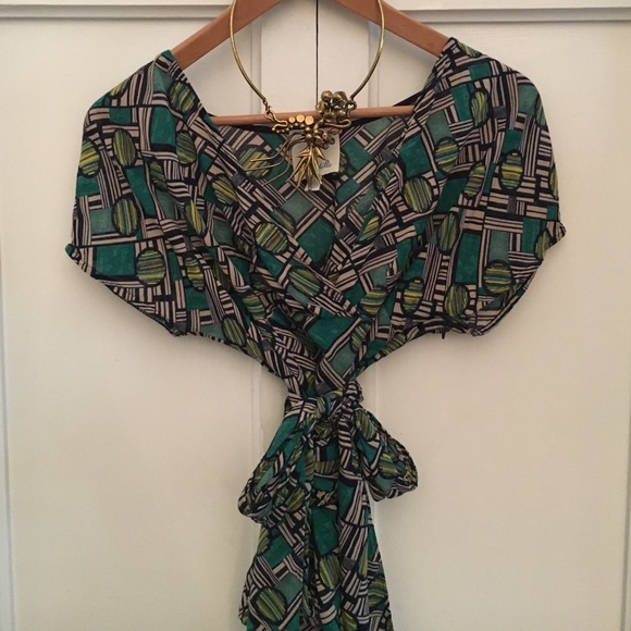 Final Price! Odille Tie Waist Kimono sleeve top - Picture 3 of 4