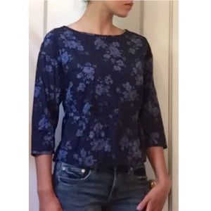 Gap floral peasant top