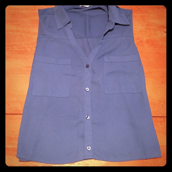Blue express top