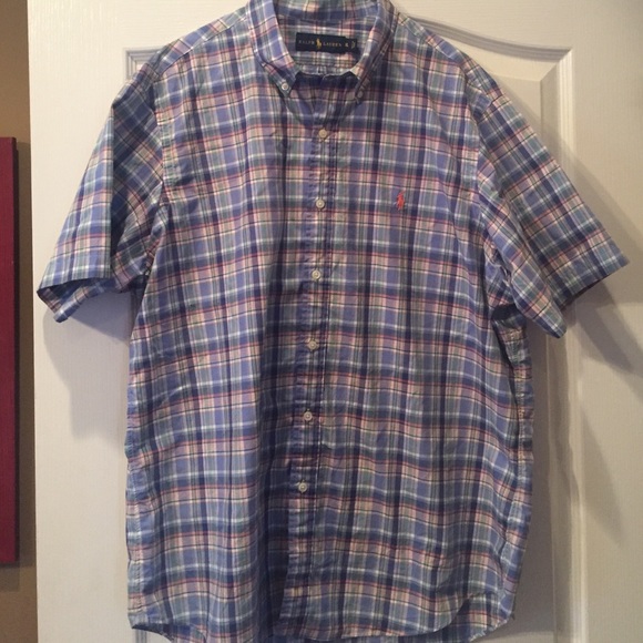 Ralph Lauren short sleeve Polo Dress Shirt (New)