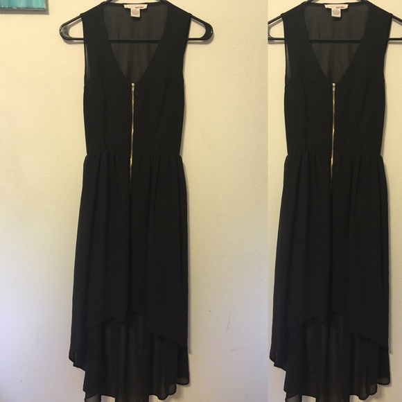 High-low open back dress