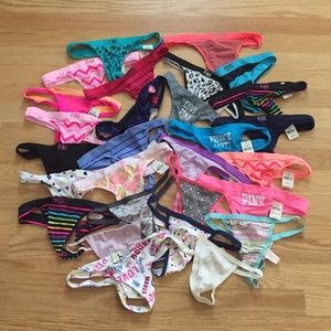 All NWT Victoria Secret Pink Panties