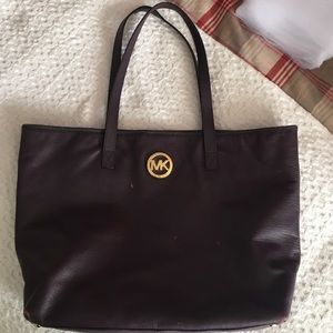 Michael Kors Bags - Michael Kors Purple Leather Tote Bag Michael Kors Bags - Michael Kors Purple Leather Tote Bag