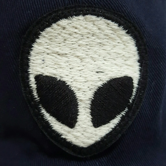 Last one! Brandy Melville Blue Alien Hat UFO Outer Space Ball Cap - Picture 2 of 4