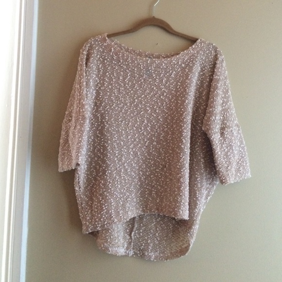 Shimmery gold/white pullover