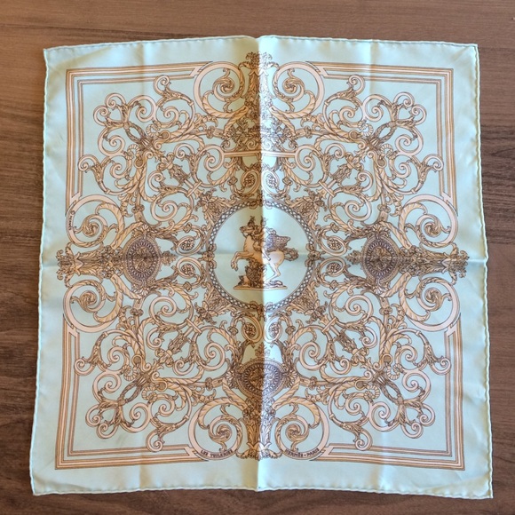 Authentic vintage Hermes silk scarf