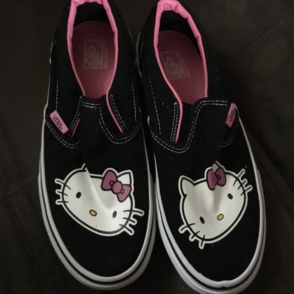 Hello Kitty vans. Worn once kids size 2.5