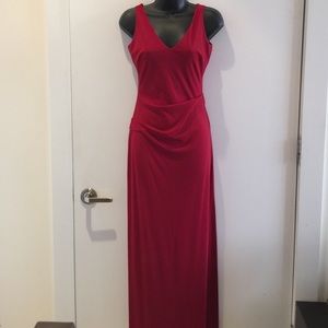 Nicole Miller long red dress
