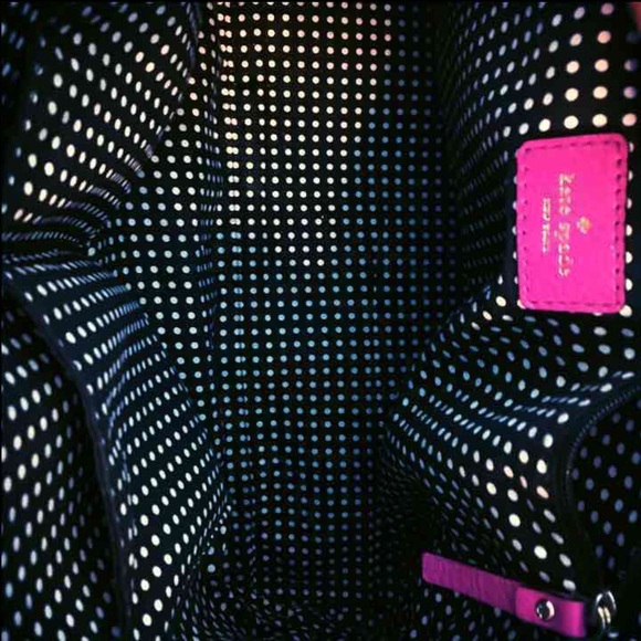 KATE SPADE HOT FUSCHIA Leather handbag - Picture 2 of 4