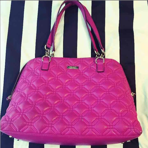 KATE SPADE HOT FUSCHIA Leather handbag - Picture 3 of 4