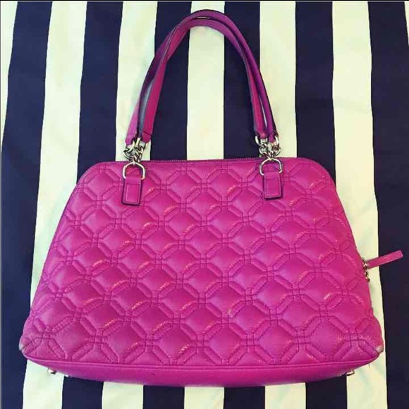 KATE SPADE HOT FUSCHIA Leather handbag - Picture 4 of 4