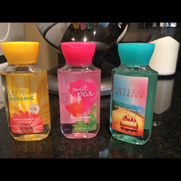 NWT bath and body works shower gels
